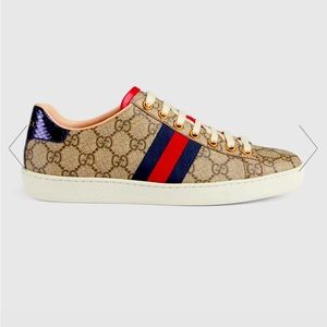 Gucci size 37.5 women’s ace gg supreme sneaker new in box